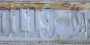 Kansas 1913 dealer license plate #D-119
