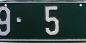 Kansas 1931 car license plate Gray county #89-5